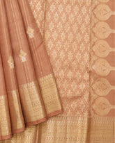 Earth Brown Kanchivaram Silk Saree